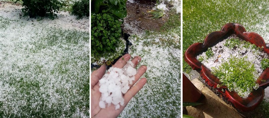 Jako nevreme praćeno grljmljavinom i jakim gradom pogodilo je okolna sela u opštini Topola