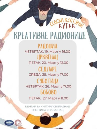 Seoski kulturni kutak u Domovima kulture u selima Opštine Svilajnac