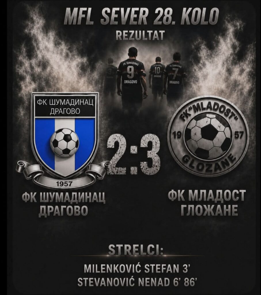 Mfl Jagodina, grupe Sever i Jug ,28.kolo