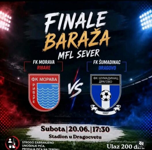 Finalne utakmice Mfl Jagodina, grupe za Sever i Jug za ulazak u Pol Jagodina